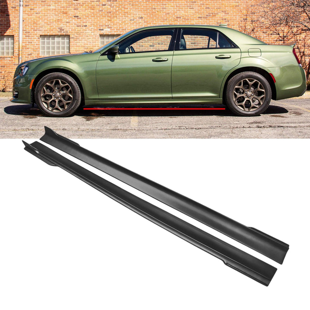 NINTE Side Skirts For 2011 - 2023 Chrysler 300 300C 300S Extention Lips Rocker Panel - NINTE