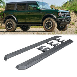 NINTE For 2021 - 2025 Ford Bronco 4 Door Nerf Bar Running Boards Side Step Anti Slip - NINTE