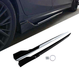 NINTE For 2021 - 2023 BMW 4 Series G22 G23 G26 3D Racing Style Side Skirts Extension Panel Splitter ABS Painted - NINTE