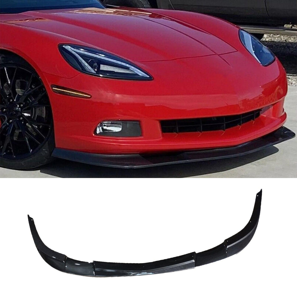 NINTE For 2005 - 2013 Corvette C6 Z06 ZR1 Front Bumper Lip Front Lip Splitter Chin - NINTE