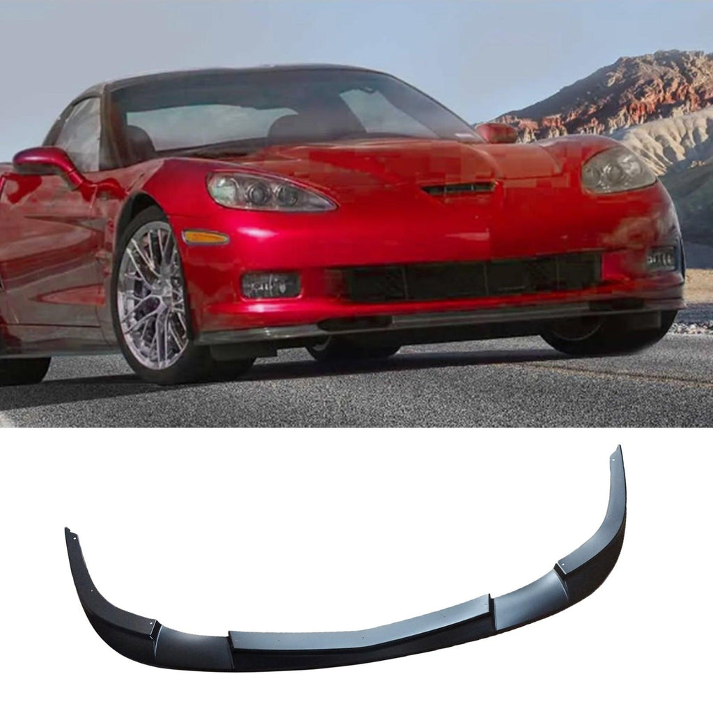 NINTE For 2005 - 2013 Corvette C6 Z06 ZR1 Front Bumper Lip Front Lip Splitter Chin - NINTE