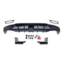 Laden Sie das Bild in den Galerie-Viewer, NINTE Rear Diffuser for 2022 - 2024 11th Honda Civic Hatchback Hybrid ABS Gloss Black Painted Bumper Diffuser Lip Body Kits - NINTE