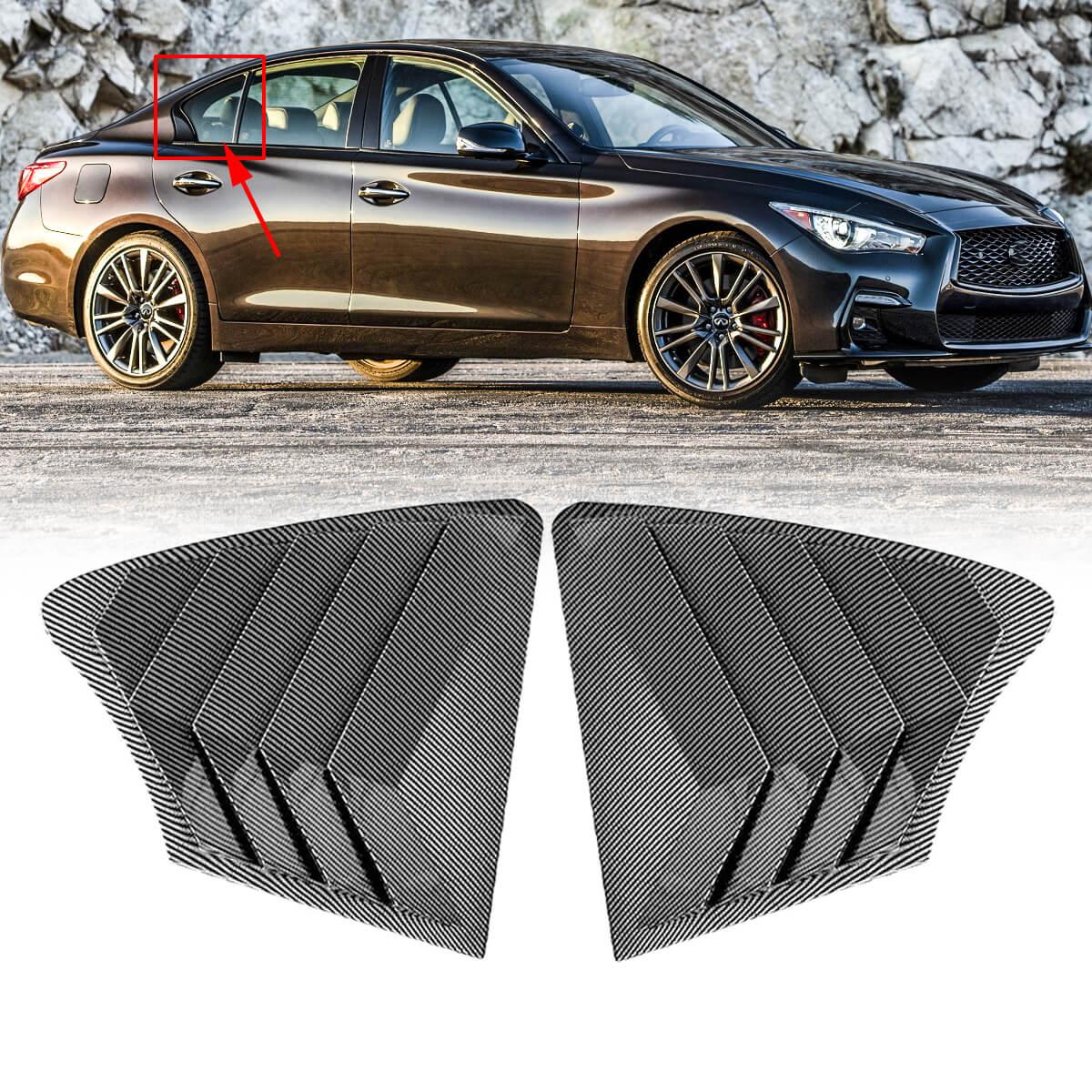 Q50 rear online window louvers
