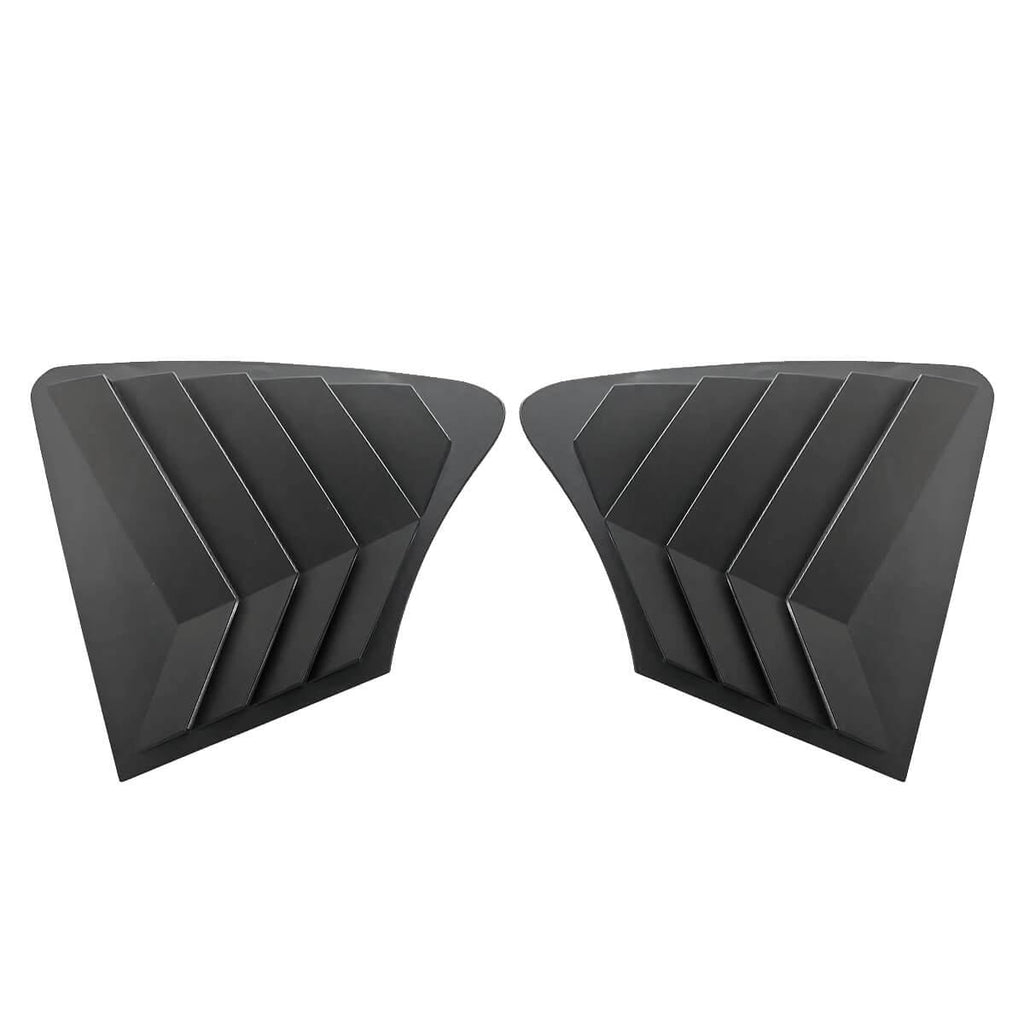 NINTE Rear Side Window Louvers for 2014 - 2024 Infiniti Q50 Air Vent Scoop Shades Cover Blinds Trim Exterior Accessories Sport Style 2pcs - NINTE