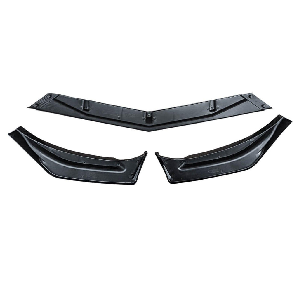 NINTE For 2016 - 2024 Chevrolet Malibu Front Lip ABS 3PCs Front Bumper Splitters - NINTE