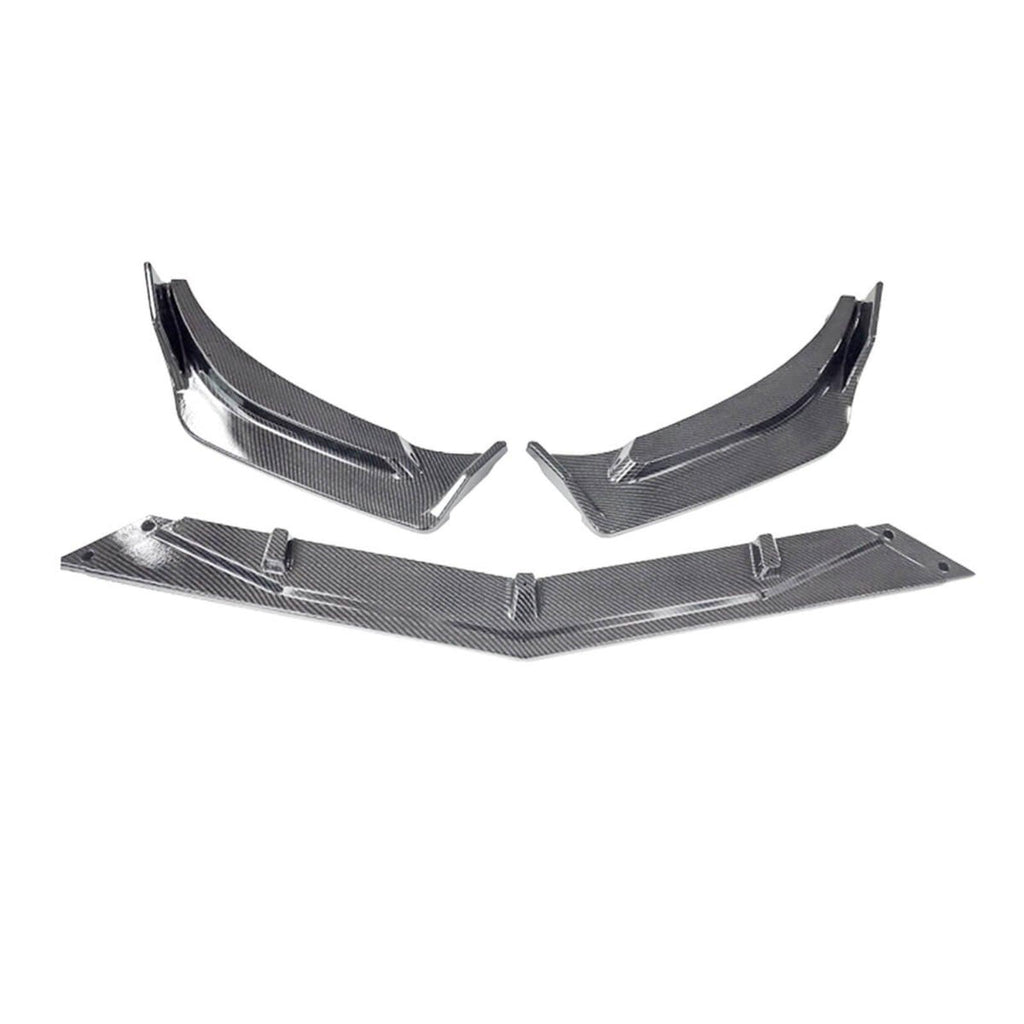 NINTE For 2016 - 2024 Chevrolet Malibu Front Lip ABS 3PCs Front Bumper Splitters - NINTE