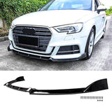 NINTE Front Bumper Lip for Audi A3 S-Line S3 2017-2020 Front Lip Chin Splitter