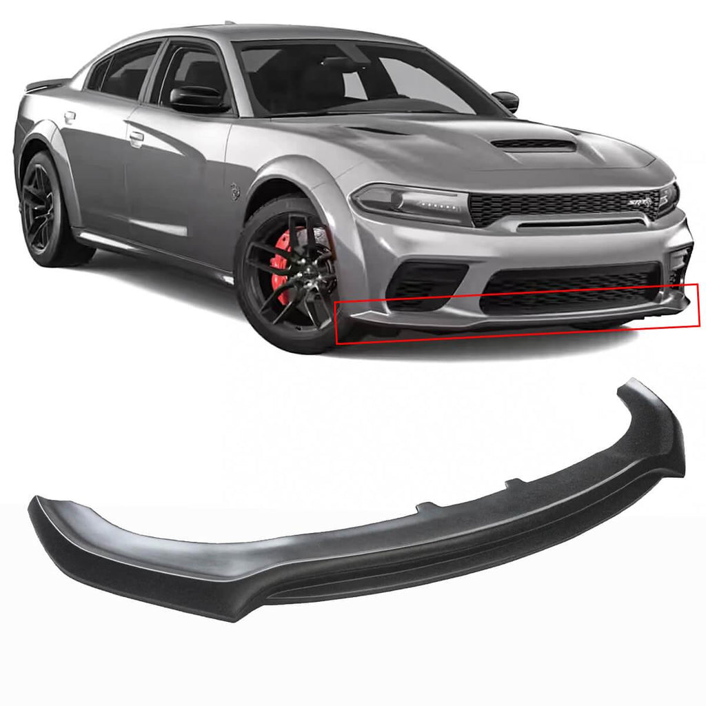 NINTE For 2020 - 2023 Dodge Charger SRT Hellcat Widebody Front Bumper Lip Splitter Double Layer Style - NINTE