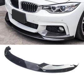 NINTE For 2014 - 2020 BMW F32 F33 F36 4 Series M Sport Front lip ABS Painted 4Pcs Front Bumper Splitter - NINTE