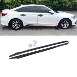 NINTE For 2022 - 2025 Honda Civic 11th Gen Side Skirts Side Rocker Panel Extension Lips - NINTE