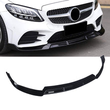 Load image into Gallery viewer, NINTE For 2019 - 2021 Benz W205 2019 - 2023 C205 A205 C - Class Sport C300 ABS 3PCs Front Lip Front Bumper Splitters - NINTE