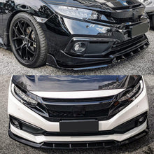 Load image into Gallery viewer, NINTE For 2019 - 2021 Honda Civic Sedan 10th Gen FC1/FC2/FC5 Facelift Front Bumper Lip Splitter 3 Pieces PP Painted - NINTE