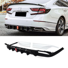 Cargar imagen en el visor de la galerĆa, NINTE For 2018 - 2022 Honda Accord Rear Diffuser with LED Brake Light Apron Spats ABS Painted Rear Lip - NINTE