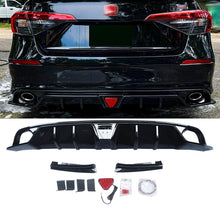 Laden Sie das Bild in den Galerie-Viewer, NINTE For 2022 - 2025 Honda Civic 11th Gen Sedan Rear Diffuser Rear Bumper Lip with LED Brake Light and tips - NINTE