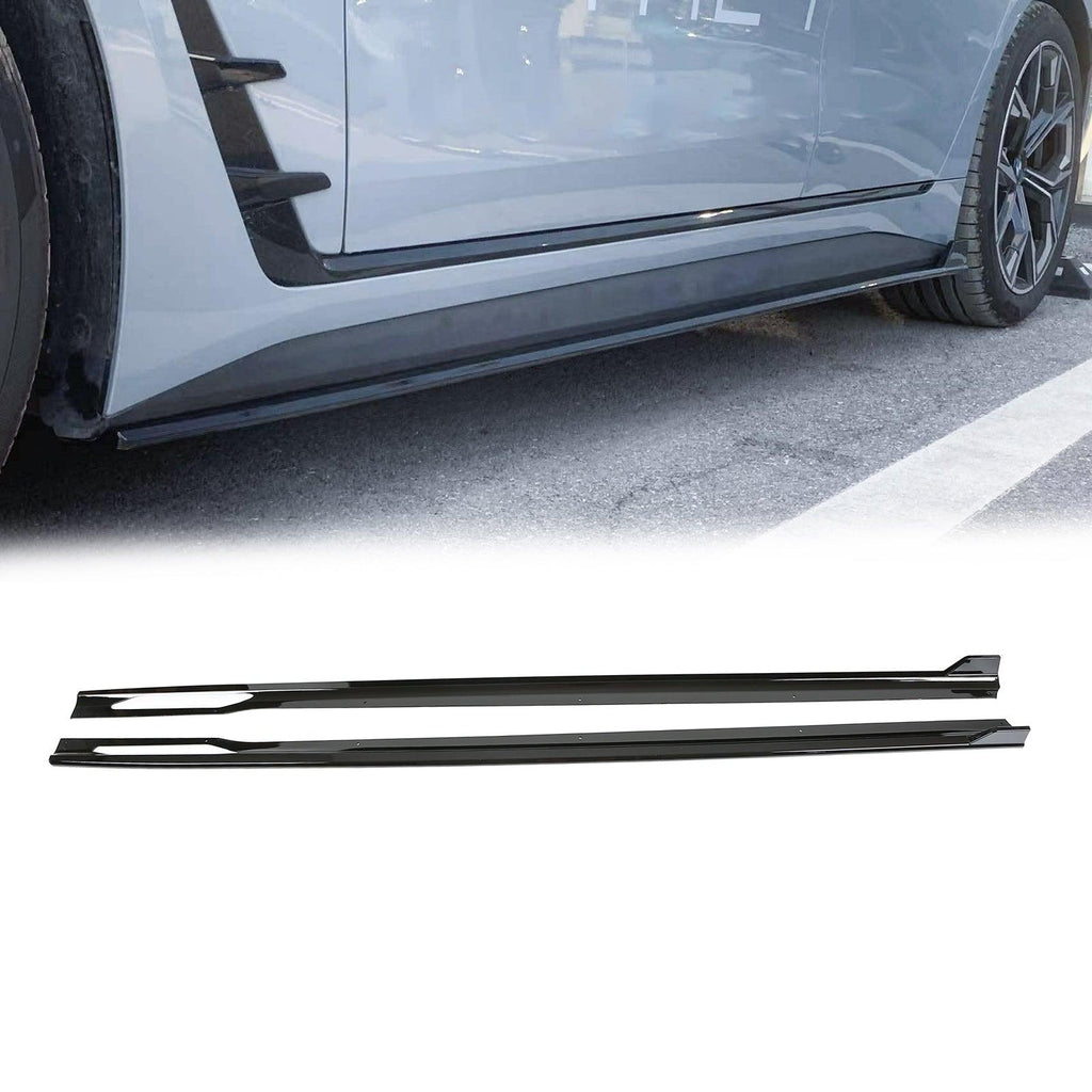NINTE Racing Style Side Skirts For 2022 - 2024 BMW 4 - Series Gran Coupe G26 M - Sport Side Extension panel - NINTE