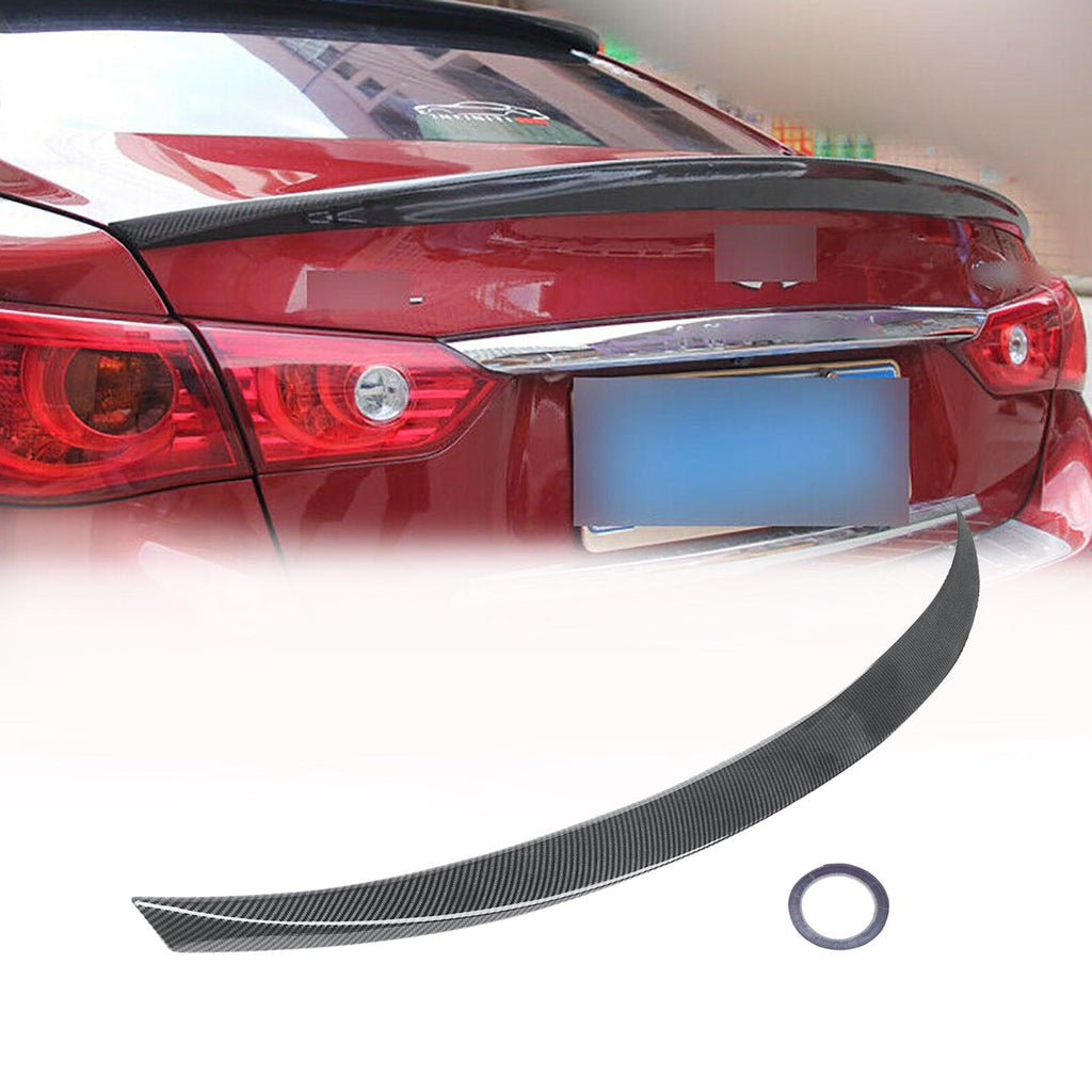 NINTE For 2014 - 2024 Infiniti Q50 OE Style Rear Spoiler ABS Trunk Spoiler Rear Wing - NINTE