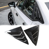 NINTE For 2022-2025 Honda Civic Sedan 11th Generation Rear Side Window Louvers Air Vent Scoop Shades Cover Blinds
