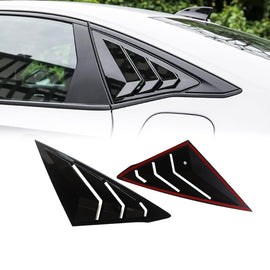 NINTE For 2022 - 2025 Honda Civic Sedan 11th Generation Rear Side Window Louvers Air Vent Scoop Shades Cover Blinds - NINTE