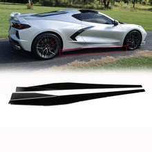 Load image into Gallery viewer, NINTE For 2020 - 2025 Chevy Corvette C8 Side Skirts Stingray GM 5VM Look ABS Painted Rocker Panel Extension NINTE Style - NINTE