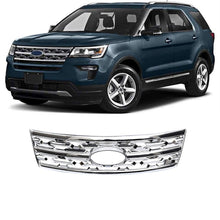 Charger l'image dans la galerie, NINTE for 2018 - 2019 Ford Explorer Grill Cover Hood Front Grille Overlay ABS Chrome or Gloss Black - NINTE