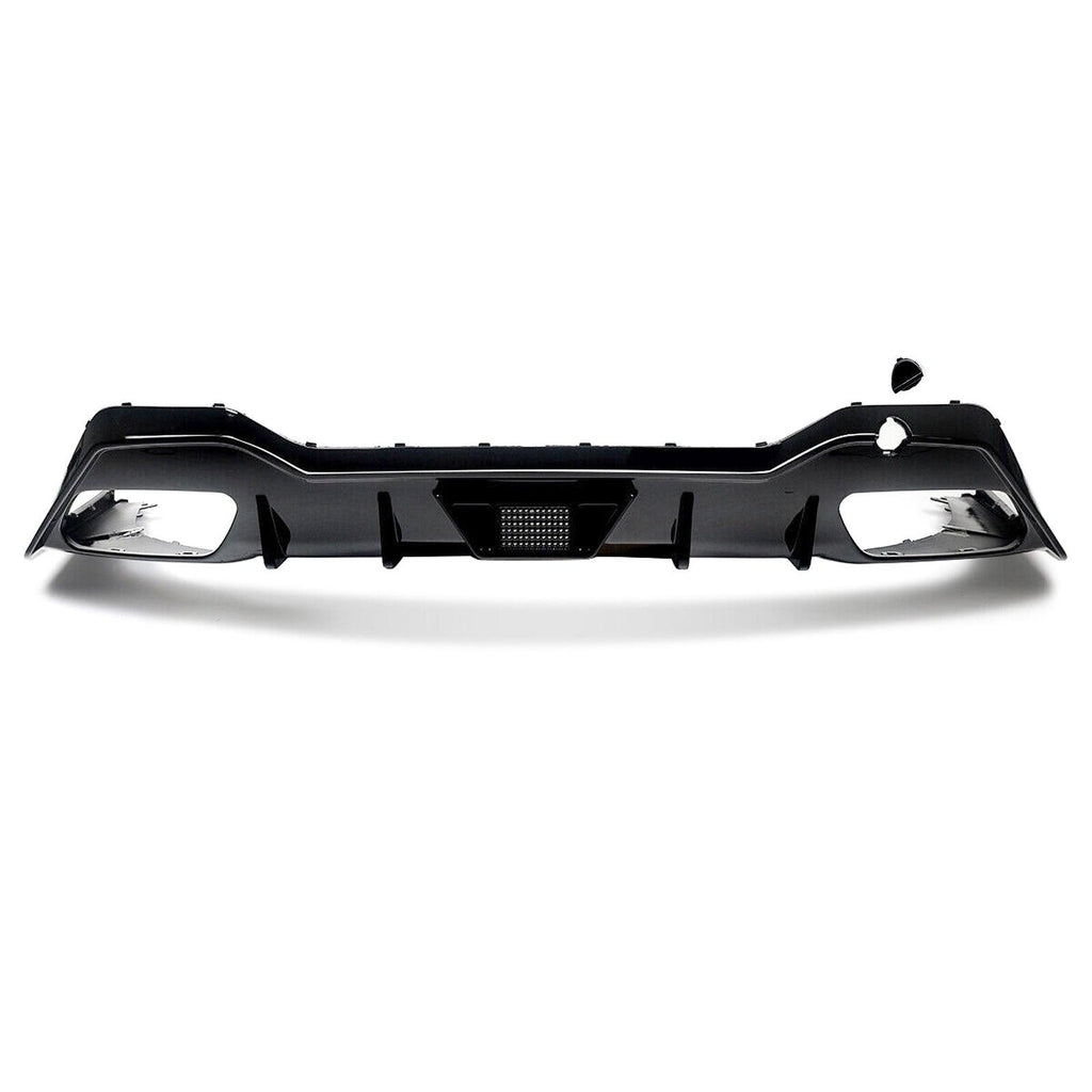 NINTE For 2018 - 2024 BMW 8 - Series G16 Gran Coupe 4 Doors M Sport Rear Diffuser Rear Diffuser Gloss Black with Brake Light - NINTE