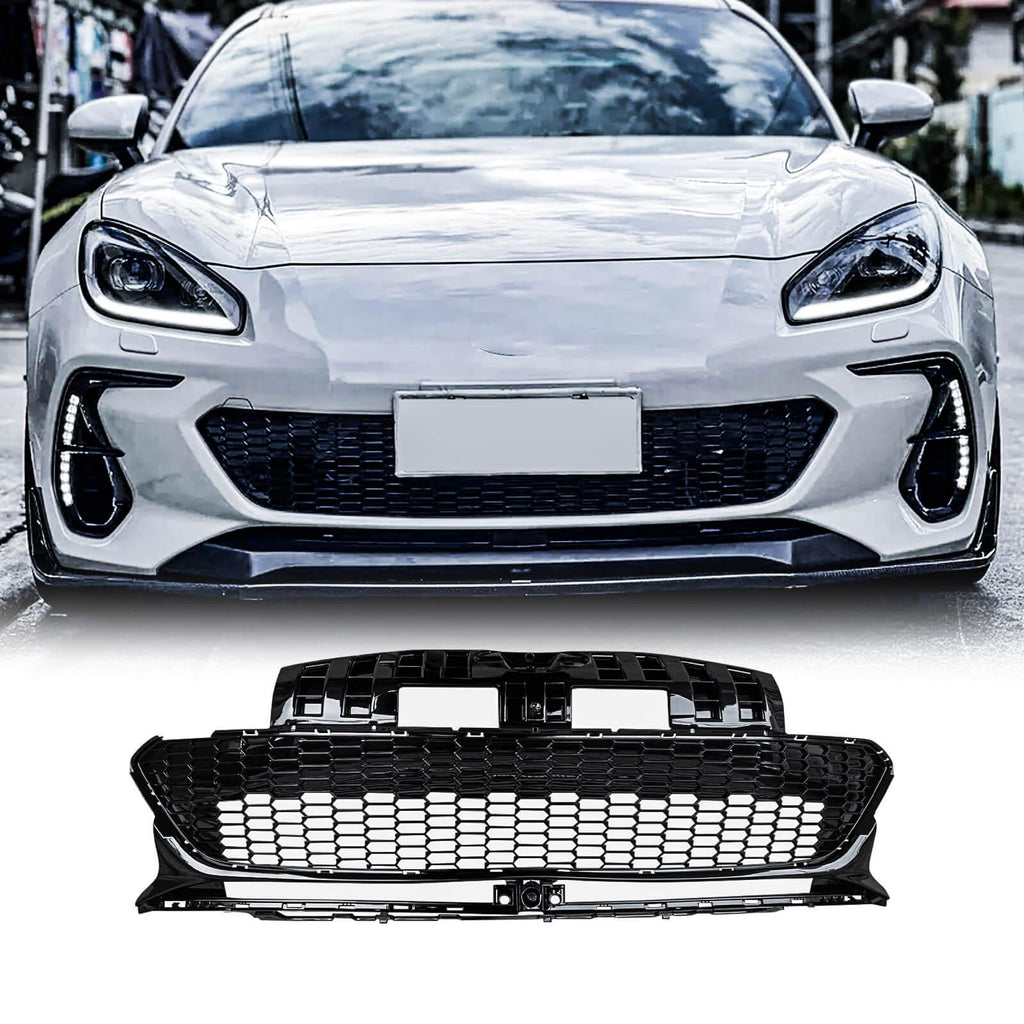 NINTE Mesh Grille for 2022 2023 2024 Subaru BRZ Replacement Gloss Black - NINTE