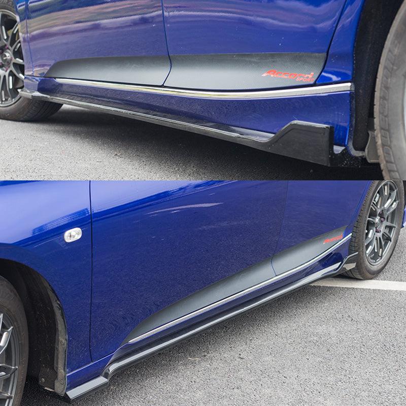 NINTE For 2018 - 2022 Honda Accord Side Skirts Side Bottom Line Extension Lips ABS Painted - NINTE