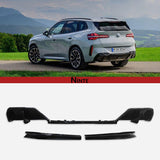 NINTE Rear Diffuser For 2025+ BMW X3 G45 M Sport Bumper Lip Gloss Black