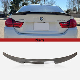 NINTE For 2014 - 2020 BMW 4 Series F32 F82 M4 Coupe 2door Rear Spoiler Trunk Wing Splitter ABS - NINTE