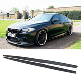 NINTE  For 2011-2016 BMW 5 Series F10 F11 M Sport M5 ABS Side Skirts Side Extension Panel Splitter