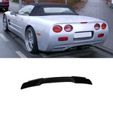 NINTE for Chevy Chevrolet Corvette C5 1997-2004 ZR1 Rear Spoiler Extended Style ABS Painted Rear Trunk Spoiler Bodykit Rear Wing with Acrylic Panel