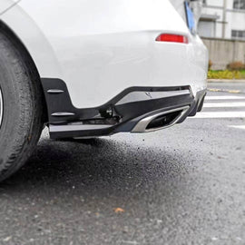 NINTE For 2022 - 2024 Honda Civic Hatchback Rear Bumper Splitters ABS Rear Lip - NINTE