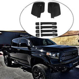 NINTE For 2007-2019 Toyota Tundra Gloss Black View Mirror Covers&Door Handle Covers