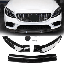 Load image into Gallery viewer, NINTE For 2015 - 2018 Benz C - Class W205 Sport Front Lip Front Bumper Lip Splitter ABS 3PCS - NINTE