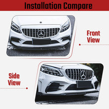 Laden Sie das Bild in den Galerie-Viewer, NINTE For 2019 - 2021 Mercedes Benz W205 C Class with AMG Package Lower Splitter Front Bumper lip - NINTE