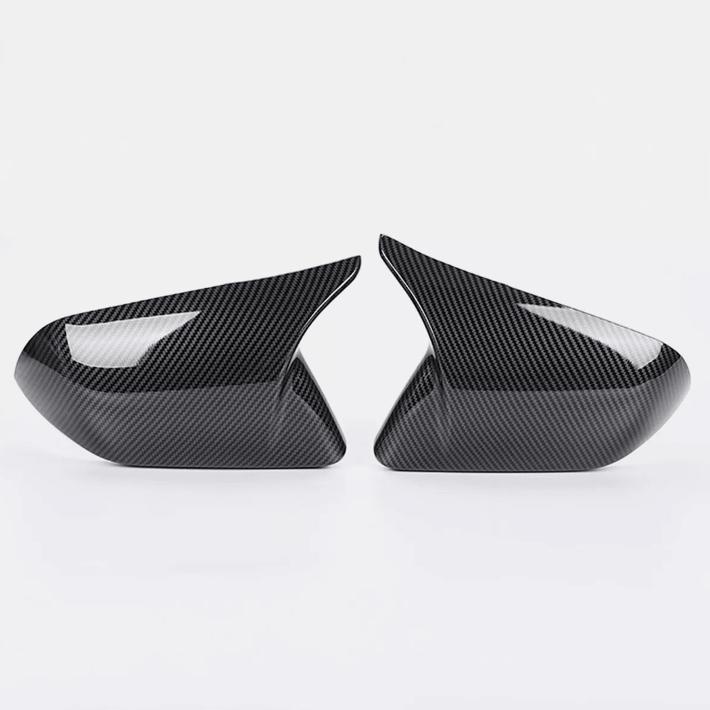 NINTE Real Carbon Fiber For 2015 - 2024 MUSTANG Side Mirror Covers W/O Led Signal M Style - NINTE