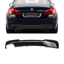 Load image into Gallery viewer, NINTE For 2011 - 2016 BMW 5 Series F10 M Performance 520i 528i Single Outlet Exhaust Rear Diffuser Rear Lip MP Style ABS Painted - NINTE