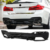 NINTE For 2017-2023 BMW G30 M550i G31 G38 5 Series M Sport Rear Diffuser Rear Bumper Lip