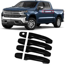 NINTE Door Handle Covers For 2014 - 2024 GMC Sierra 1500 Chevy Silverado 1500 NO Smart Key Hole - NINTE