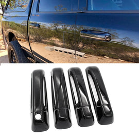 NINTE For 2009 - 2018 DODGE RAM 1500/2500/3500/HD Door Handle Covers ABS Painting Door Handle Caps W/1 key hole - NINTE