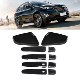 NINTE For 18 - 24 Chevrolet Equinox & 18 - 21 GMC Terrain Mirror Caps Door handle Covers W/2 Smart Holes - NINTE