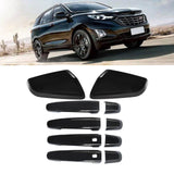 NINTE For 18-24 Chevrolet Equinox & 18-21 GMC Terrain Mirror Caps Door handle Covers W/2 Smart Holes