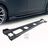 NINTE For 2018-2022 Honda Accord Side Skirts Side Bottom Extension Lips ABS Matte Black