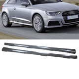 NINTE For 2013-2017 Audi A3 Hatchback Side Skirts Side Bottom Extension Lips
