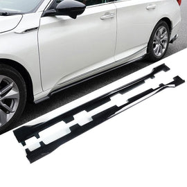 NINTE For 2018 - 2022 Honda Accord Side Skirts Side Bottom Line Extension Lips ABS Painted - NINTE