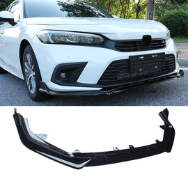 NINTE For 2022 - 2024 11th Honda Civic Front Lip ABS Front Bumper Splitter Body Spoiler - NINTE
