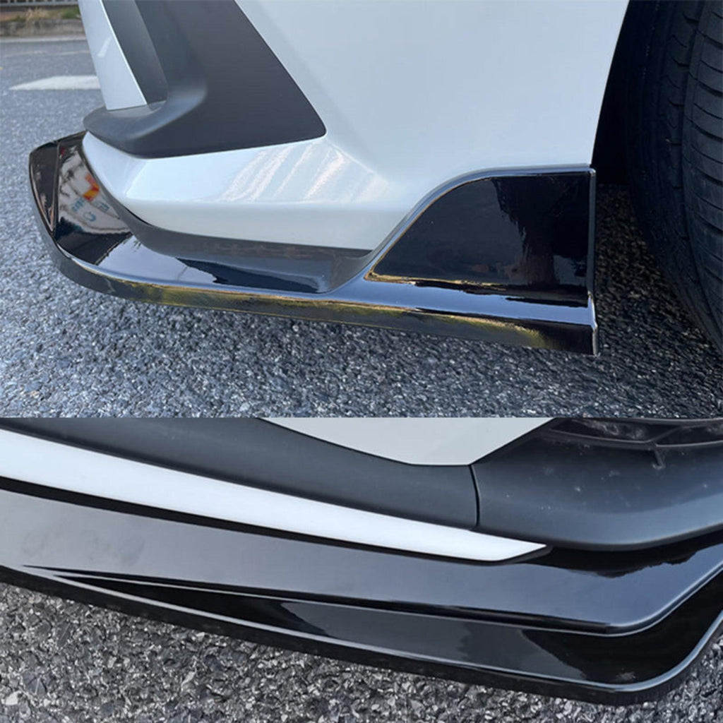 NINTE For 2022 - 2024 11th Honda Civic Front Lip ABS Front Bumper Splitter Body Spoiler - NINTE