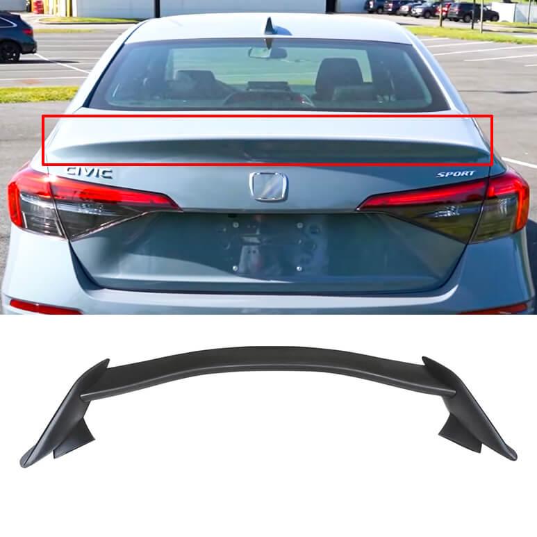 NINTE For 2022 - 2024 11th Honda Civic Sedan Rear Spoiler Trunk Spoiler ABS Type R Style FK8 Wing Style - NINTE