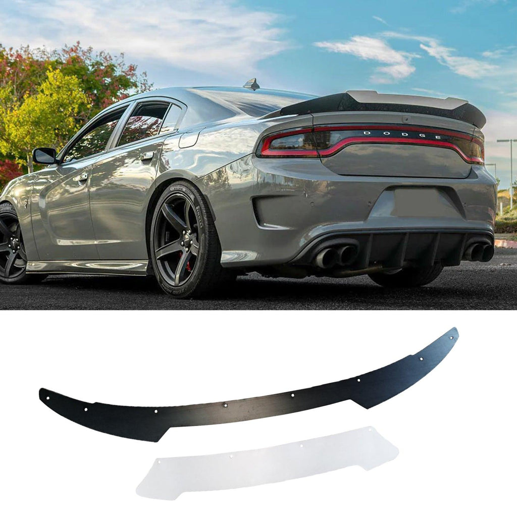 NINTE For 2015 - 2024 Dodge Charger Rear WickerBill Spoiler Gloss Black - NINTE