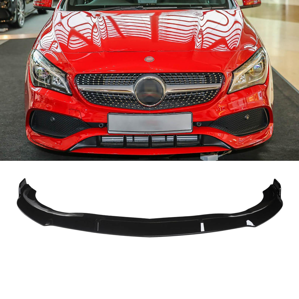 NINTE Front lip for 2017 2018 2019 Mercedes - Benz C117 CLA - Class CLA 250 4MATIC ABS Lower Splitter - NINTE